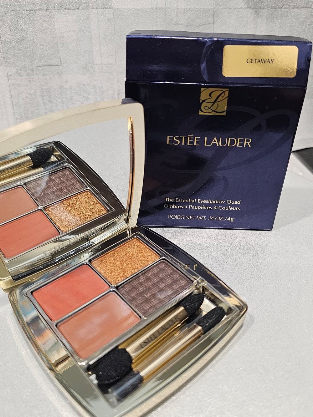Getway- Estee Lauder The Essential Eyeshadow Quad, Full Size, New In Box